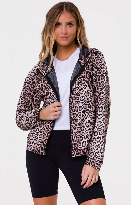 Image Title Onzie Breakaway Jacket - Leopard